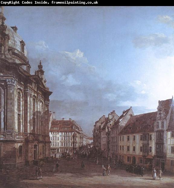 BELLOTTO, Bernardo Dresden, the Frauenkirche and the Rampische Gasse